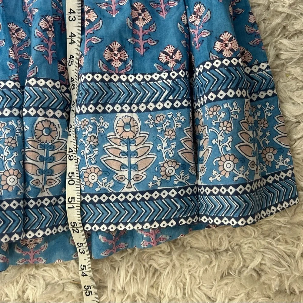 Oliphant Sky Blue Floral Maxi Dress - Picture 15 of 15